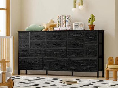 63.3”W TV Stand Dresser, 70''TV Stand with Power Outlets