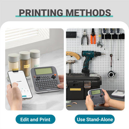 E1 Portable Label Maker - Bluetooth Compatible Thermal Printer