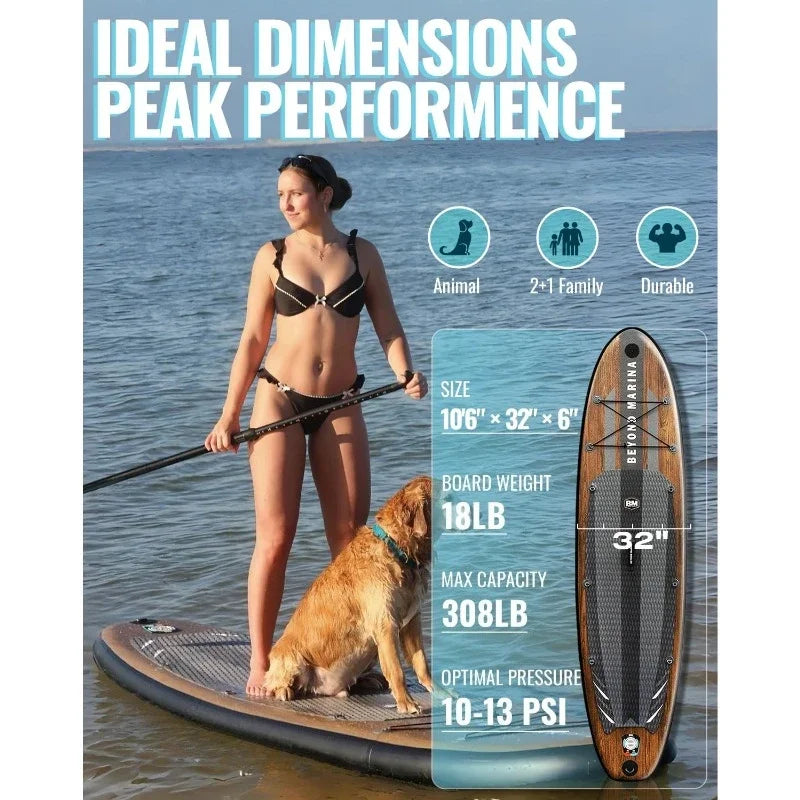 HOME-Inflatable Stand Up Paddle Board, 10'6"