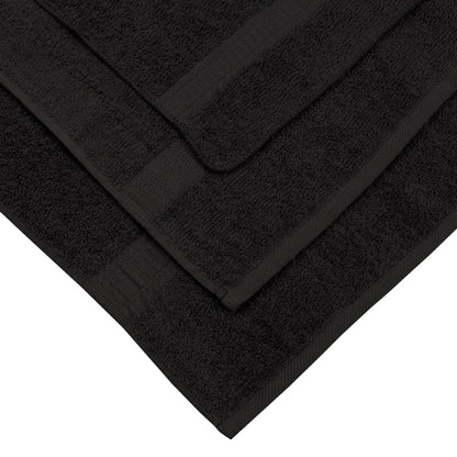 Super Soft and Highly Absorbent Basic Solid Towel Set,Black