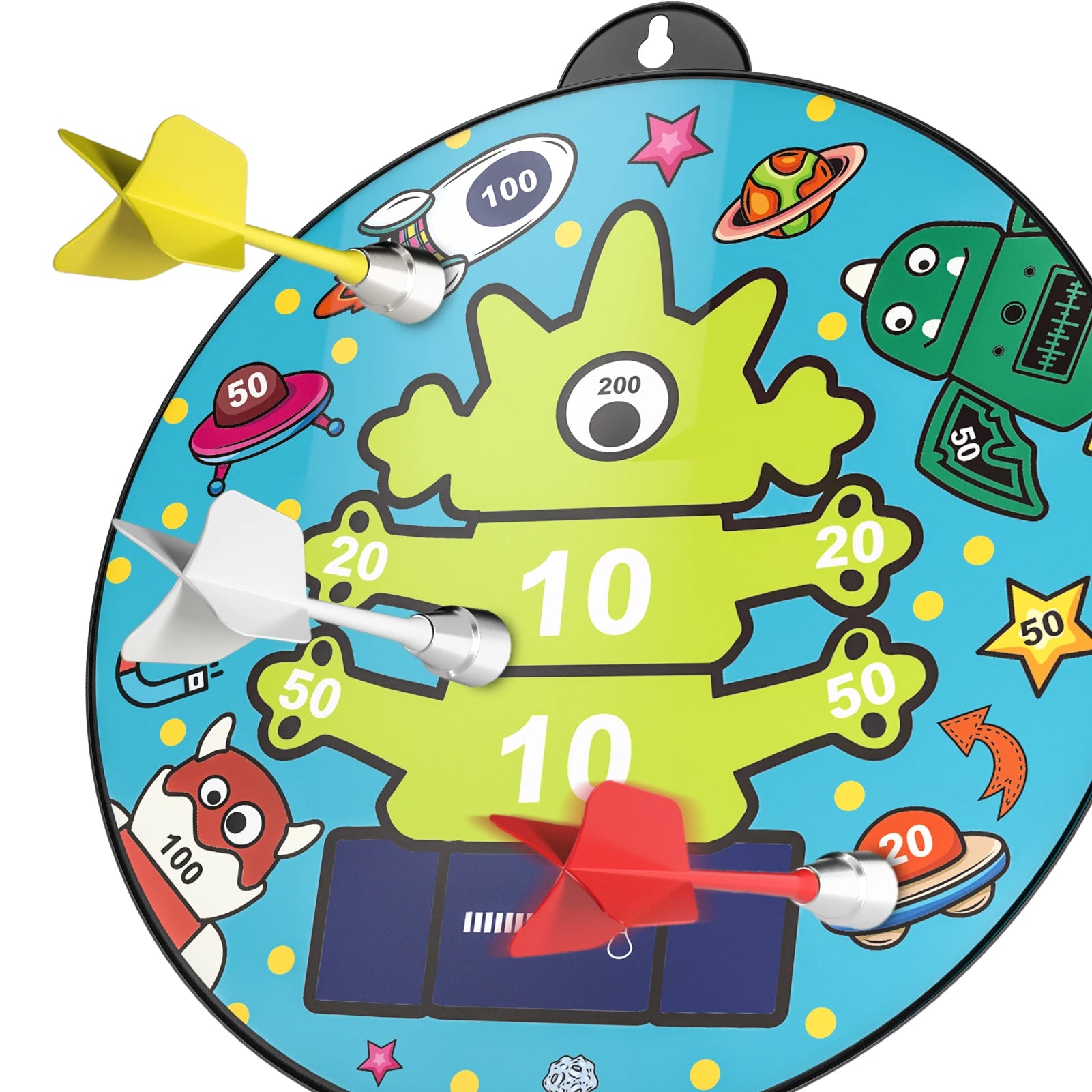 14 PCS Double-Sided Magnetic Dart Board