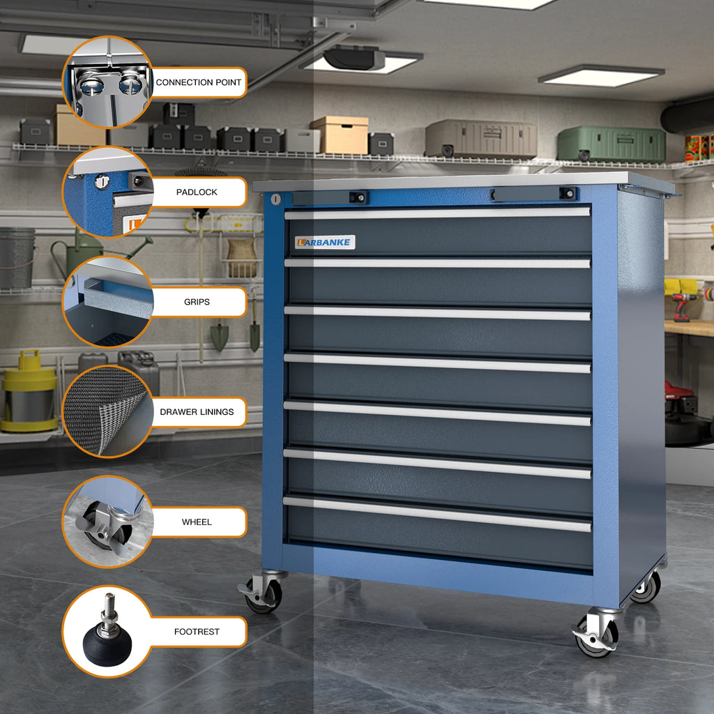 7-Drawer Rolling Tool Chest Toolbox