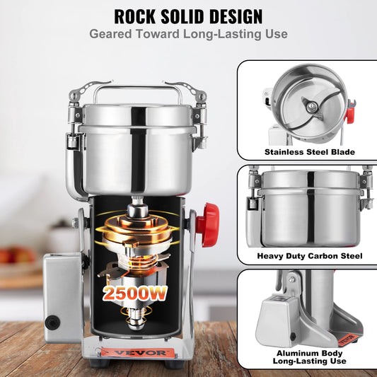 150-2500g Electric Grain Mill Grinder