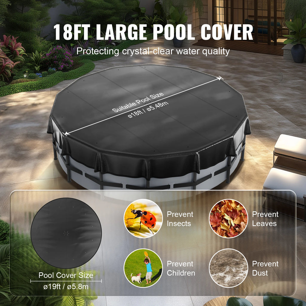 18/15Ft Round Pool Cover