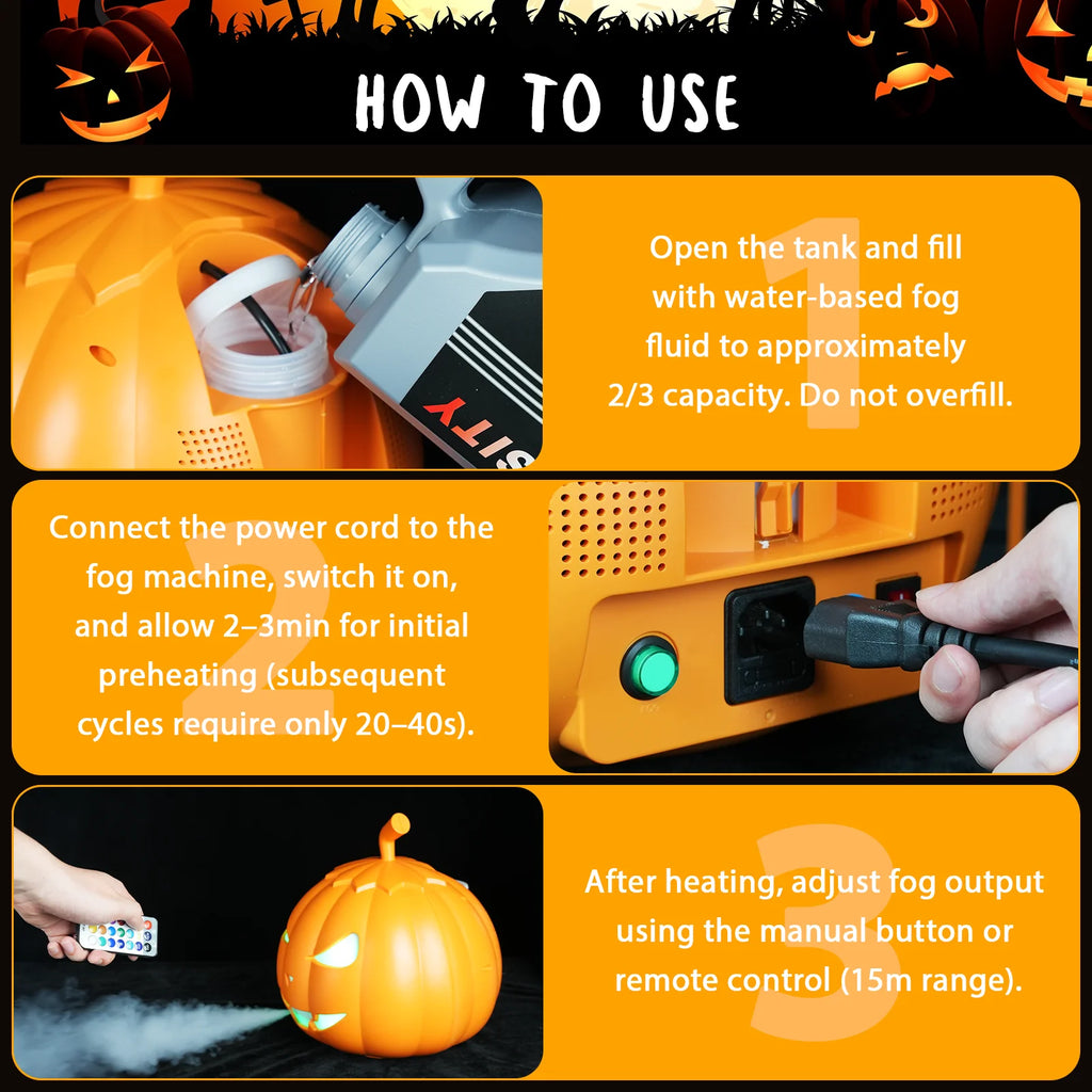 800W Fog Machine Halloween Decoration