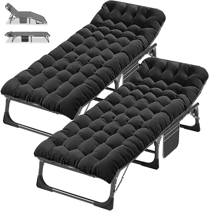 Folding Camping Cot with Mattress,