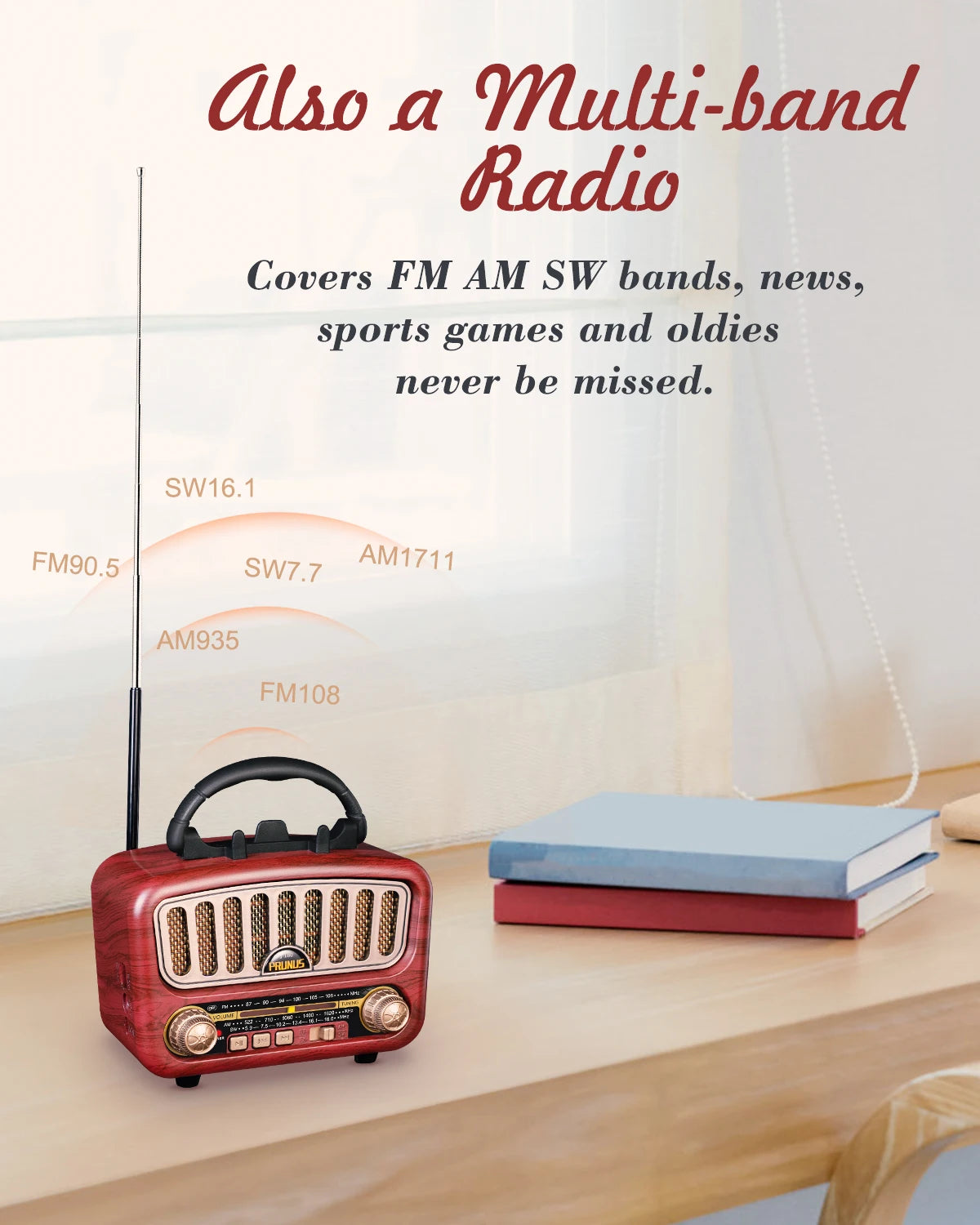 Retro Radio Bluetooth Speaker AM/FM/SW