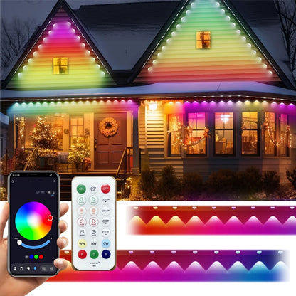 108FT Smart RGBW LED Permanent Outdoor Eave Lights