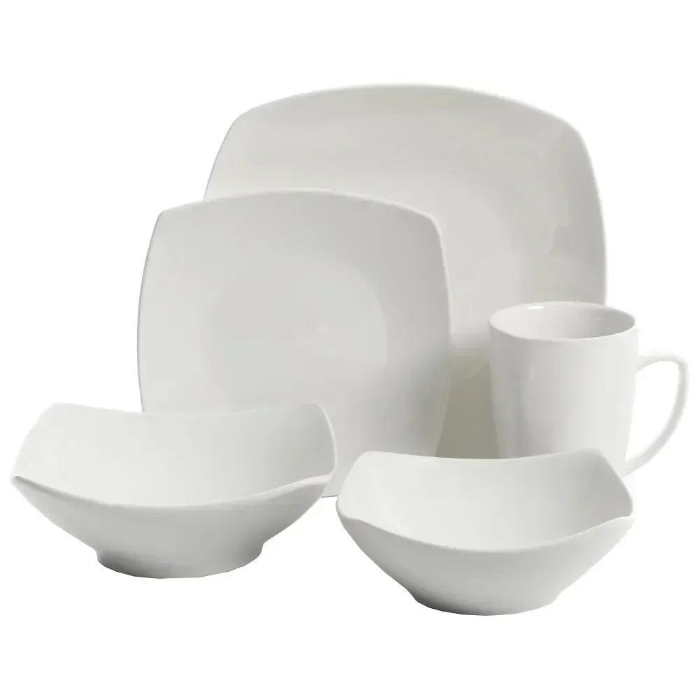 Square Expanded 40-Piece Dinnerware Set