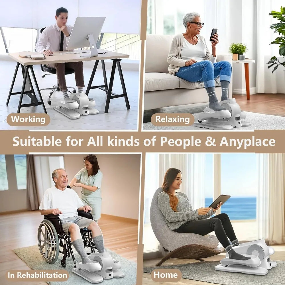 Under the desk elliptical leg fitness machine