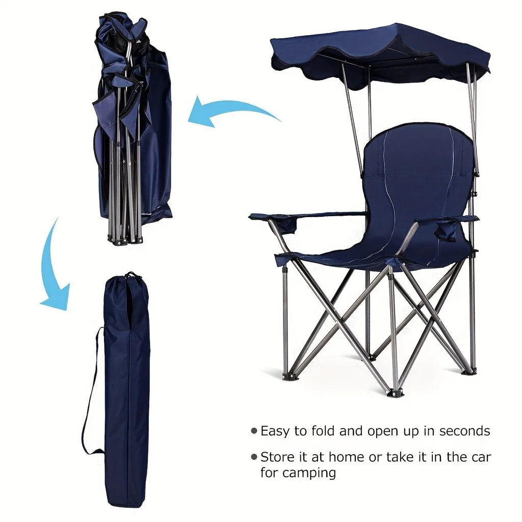 Portable Folding Beach Canopy Chair