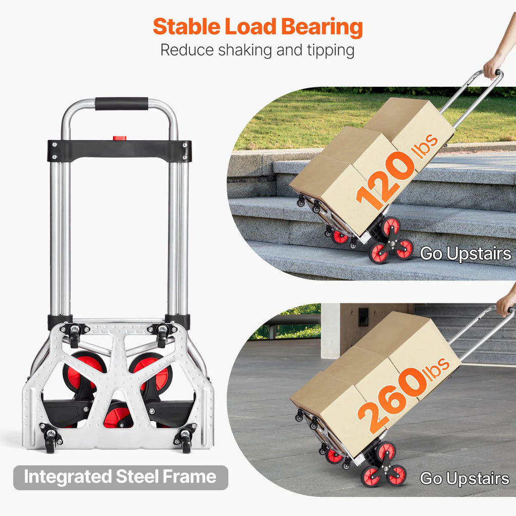 260lbs Folding Hand Truck with Telescoping Handle