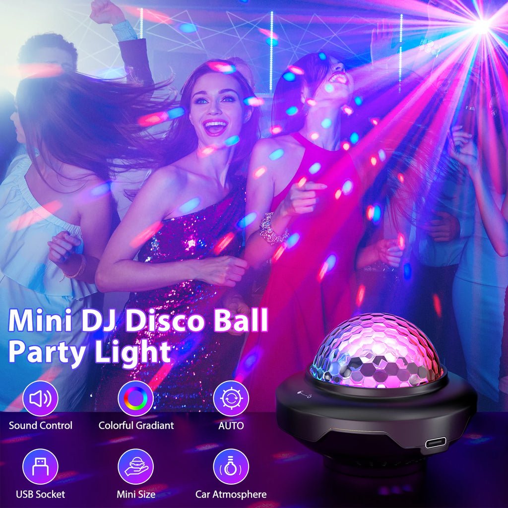 2PCS  Voice-Activated Magic Ball Light LED Disco Ball