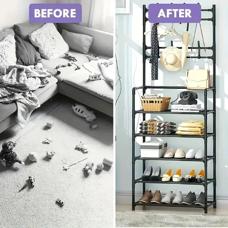 Entryway Coat Rack, Shoe Rack