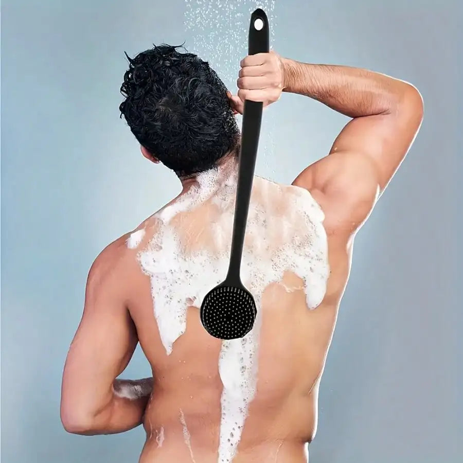 Silicone Bathing Brush with Long Handle