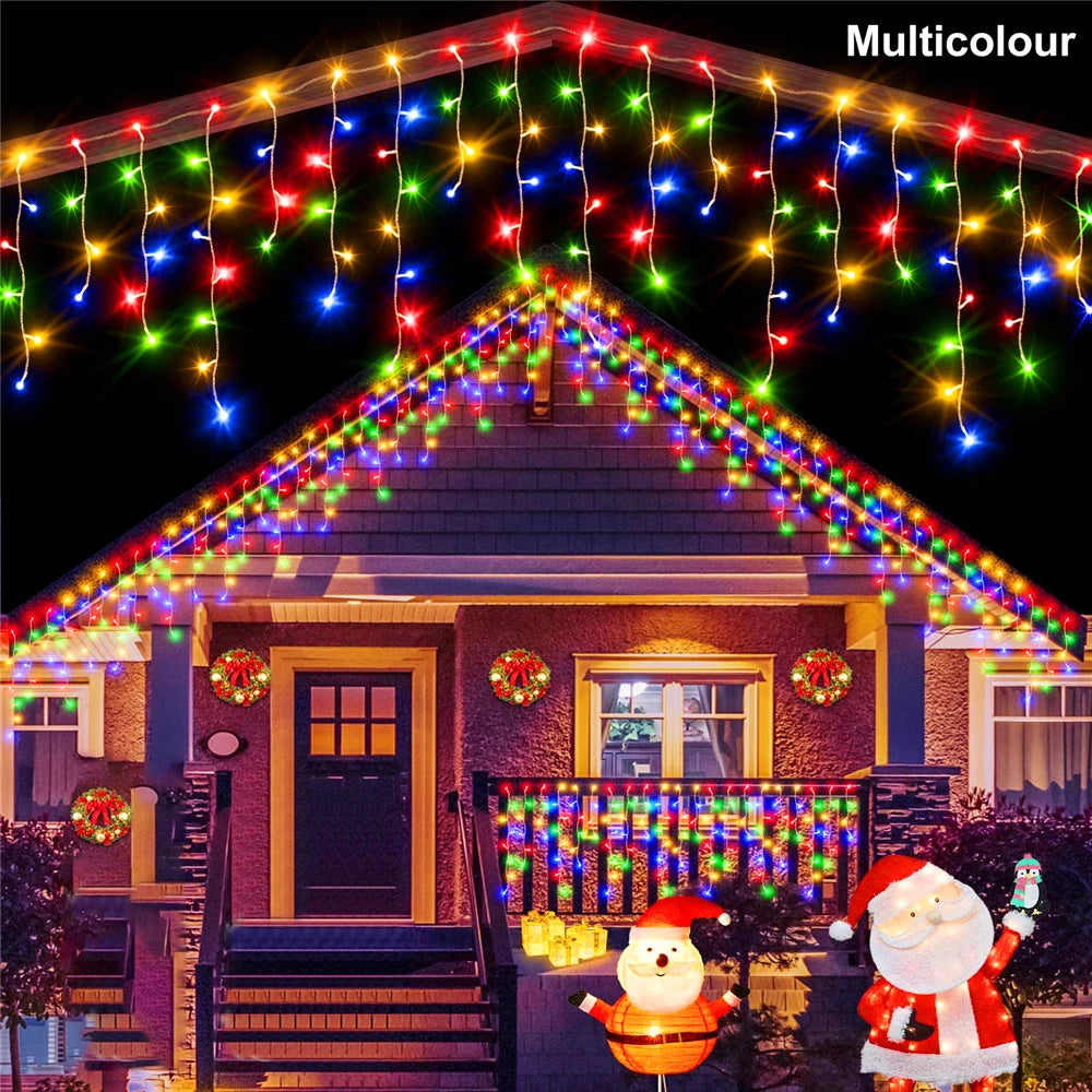 Christmas Decorations Lights Solar Icecicle