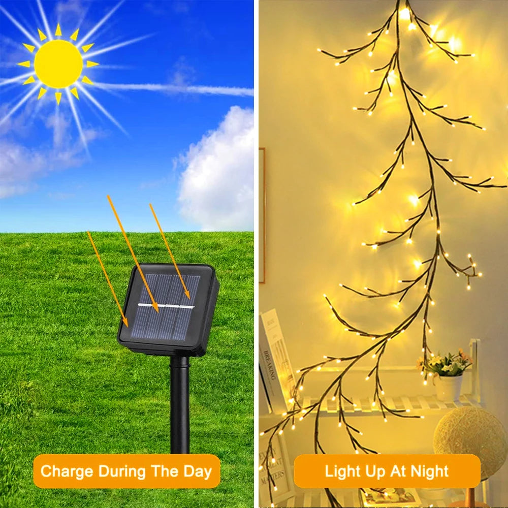 Outdoor Lighting Light String Solar Tree