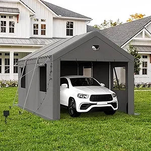 10x30 Carport, Heavy Duty Carport Canopy Garage