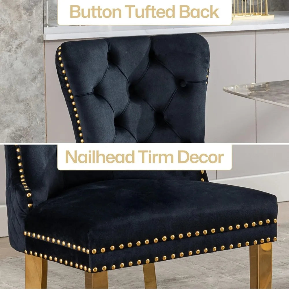 Velvet Dining Chairs Set of 2