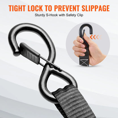 4pcs Trailer Ratchet Tie Down Straps