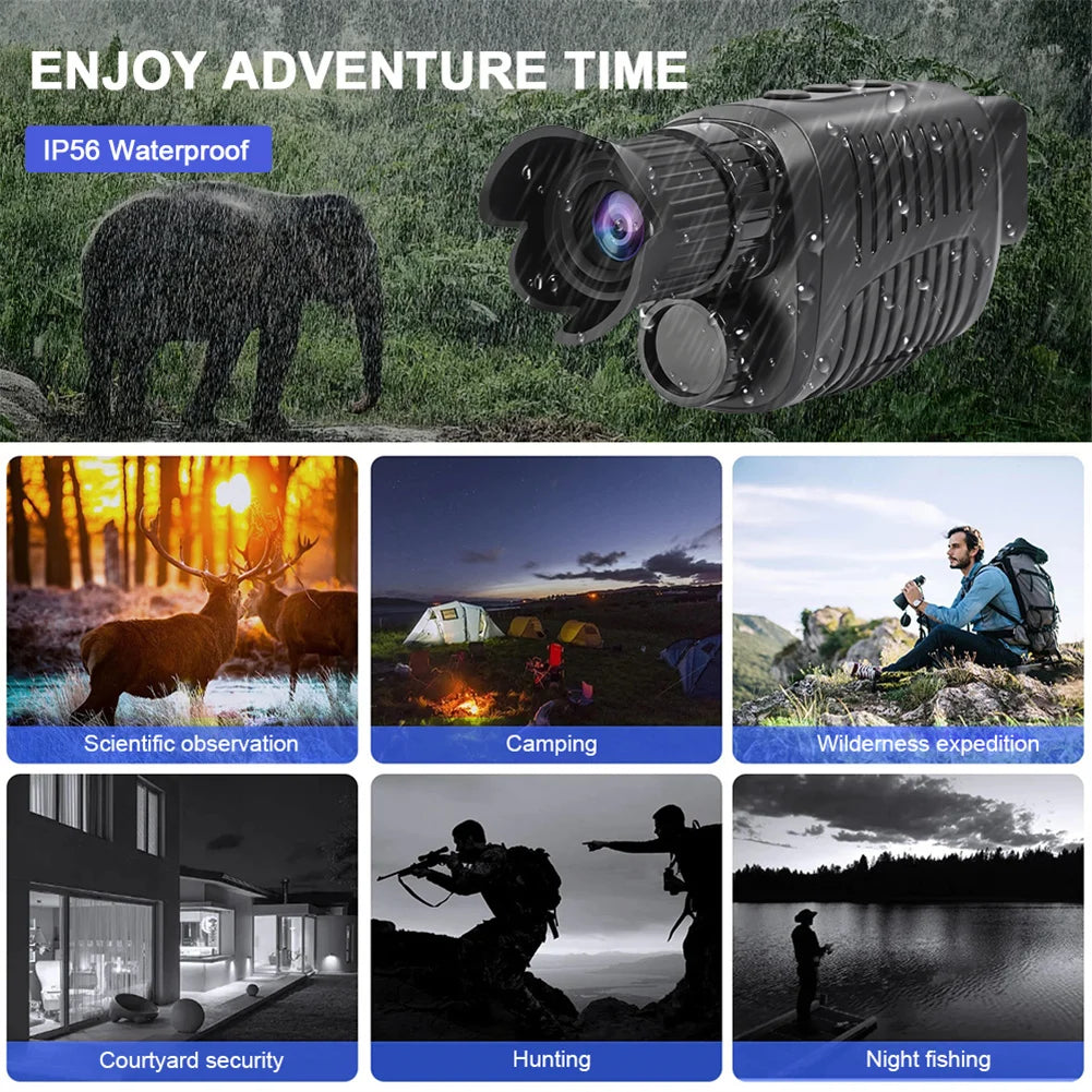 R7 Digital Night Vision Monocular Telescope 5X Zoom Outdoor Full HD Infrared Night Goggles For Hunting Camping Travel