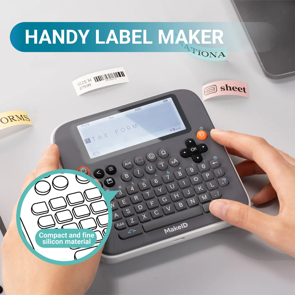 E1 Portable Label Maker - Bluetooth Compatible Thermal Printer