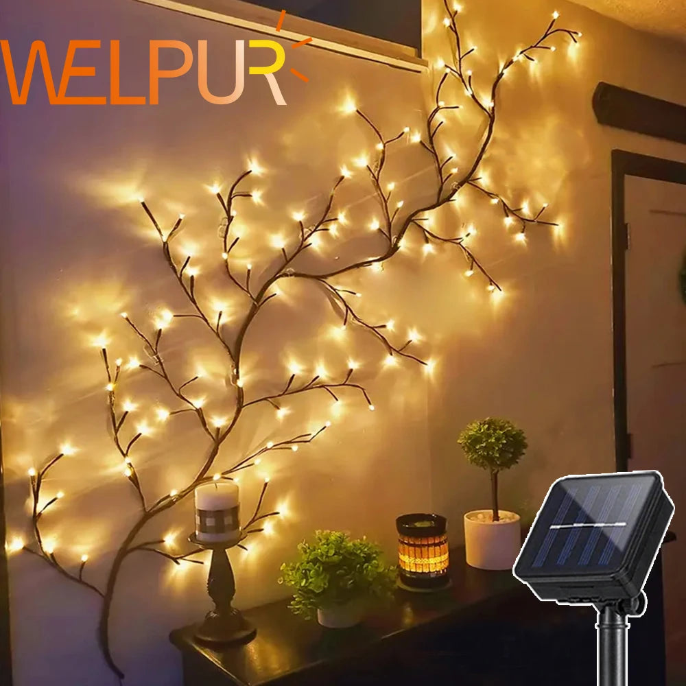 Outdoor Lighting Light String Solar Tree