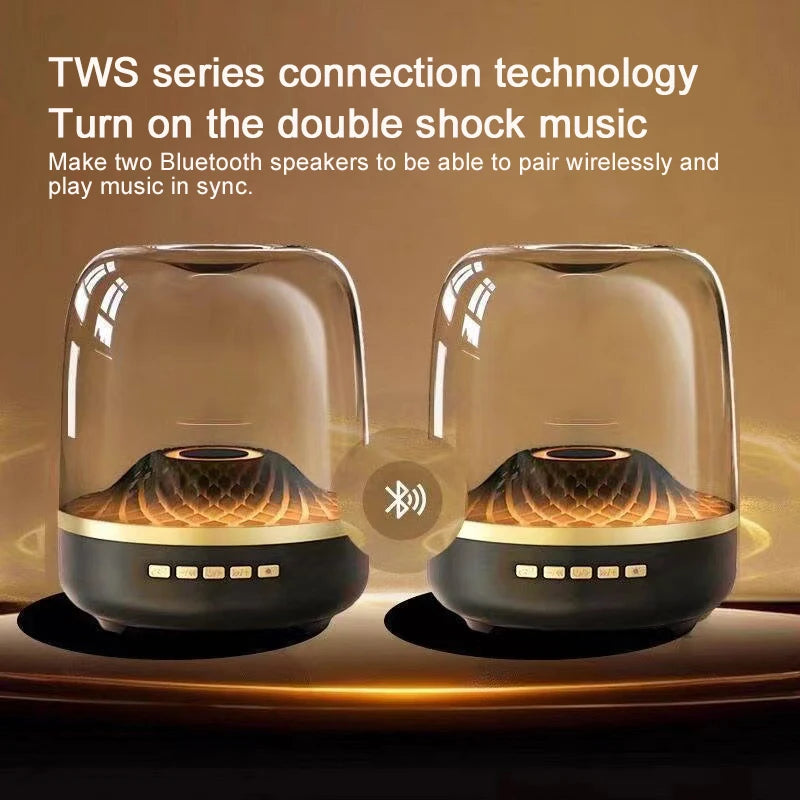 5th Glass Bluetooth Speaker Subwoofer