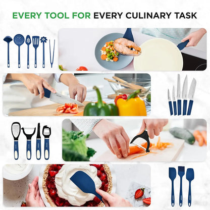 54 Piece Professional Grade Complete Home Kitchen Cookware Set