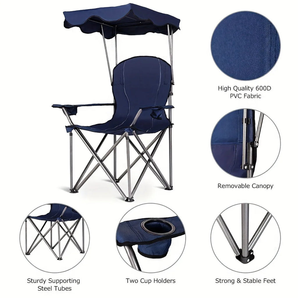 Portable Folding Beach Canopy Chair