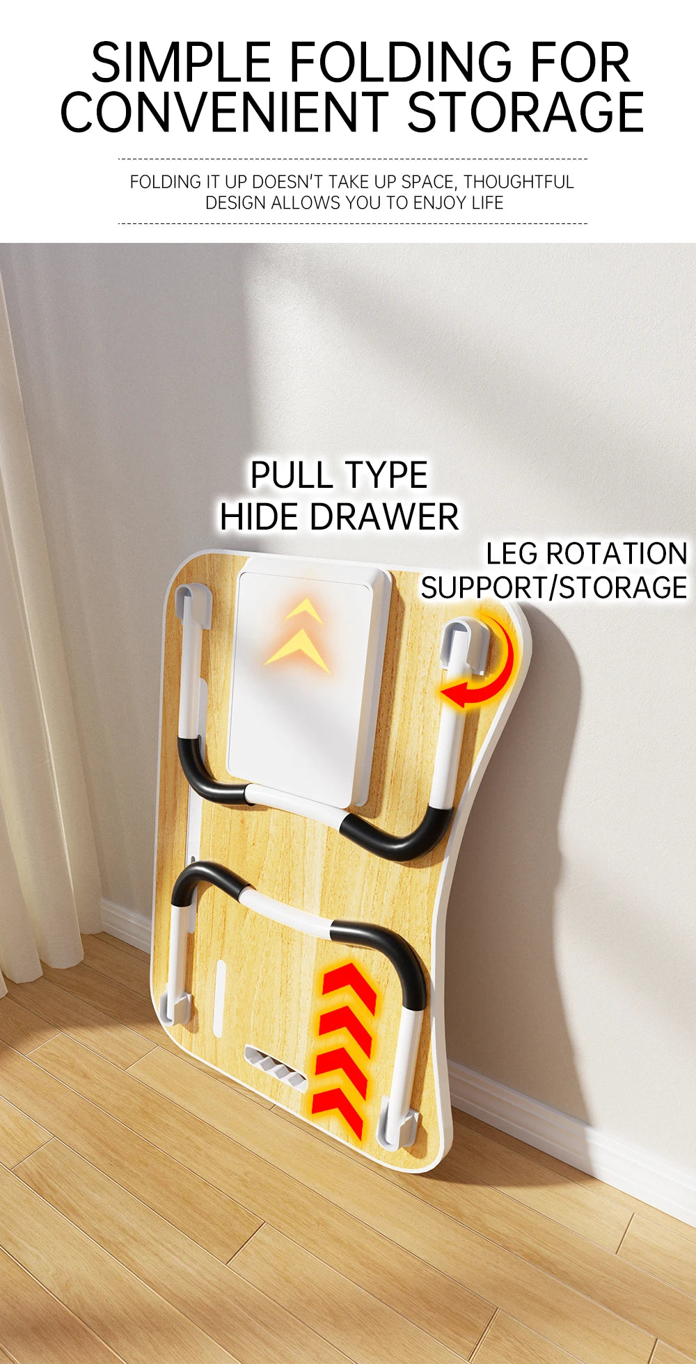 Portable Laptop Desk with USB Light