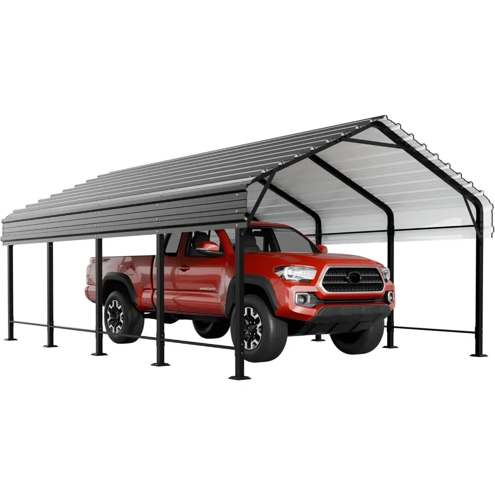 12 x 20 FT Metal Carport, Heavy Duty Carport Canopy