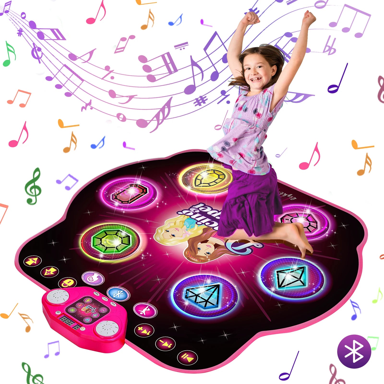 Outdoor Dance Mat 27 Levels for Girls Kids 6 LED