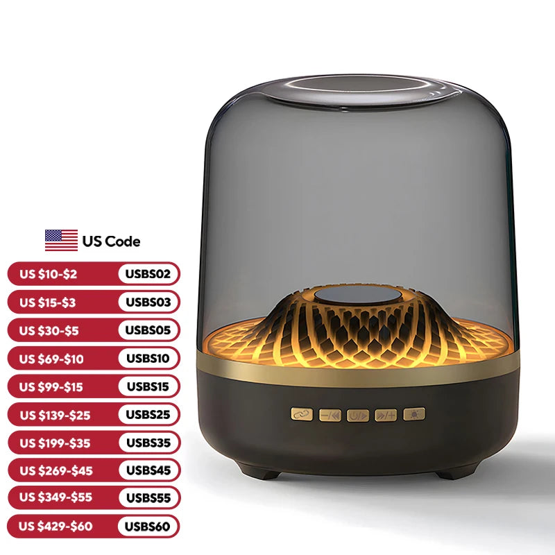 5th Glass Bluetooth Speaker Subwoofer