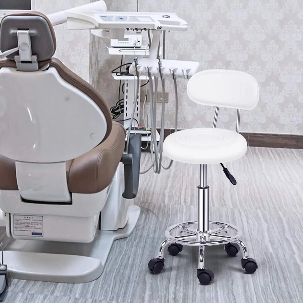 Swivel Salon Stool Chair with Backrest