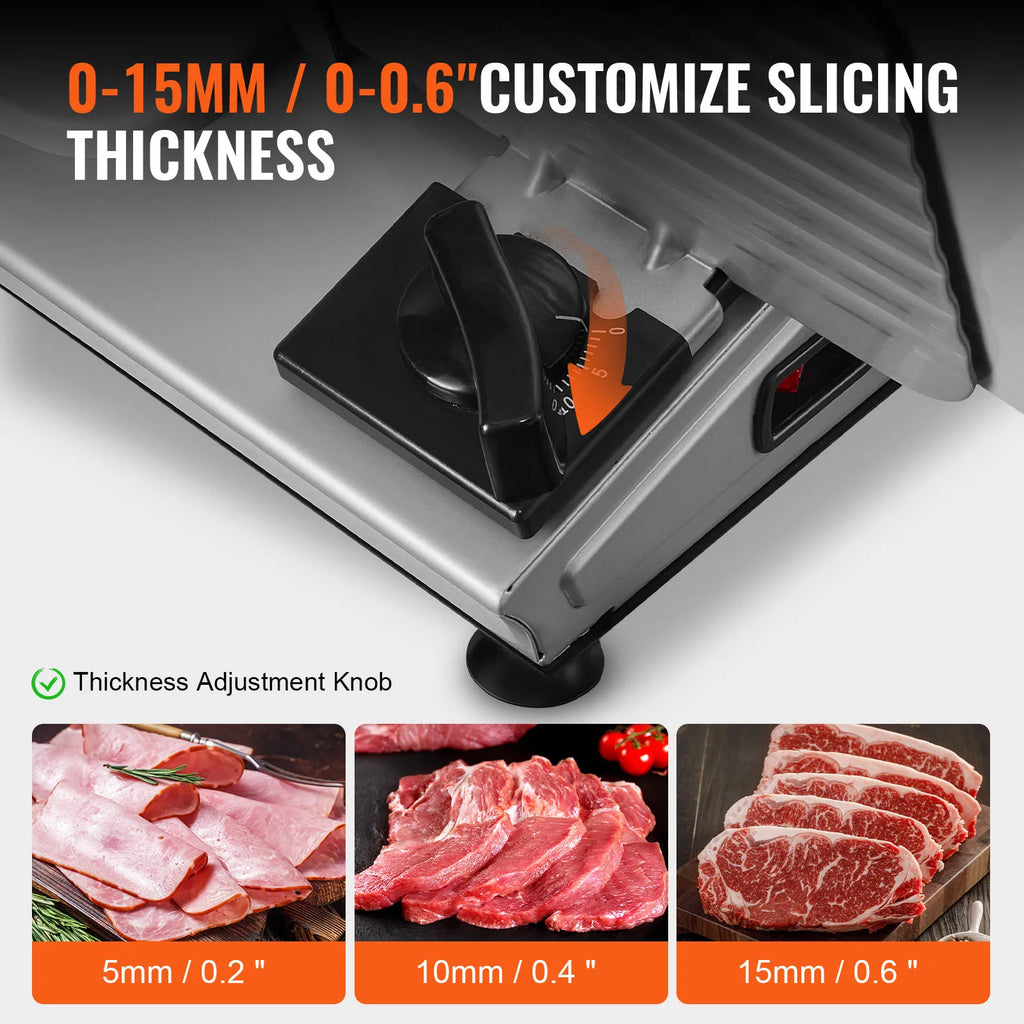 Electric Deli Food Slicer  Stainless Steel Blade