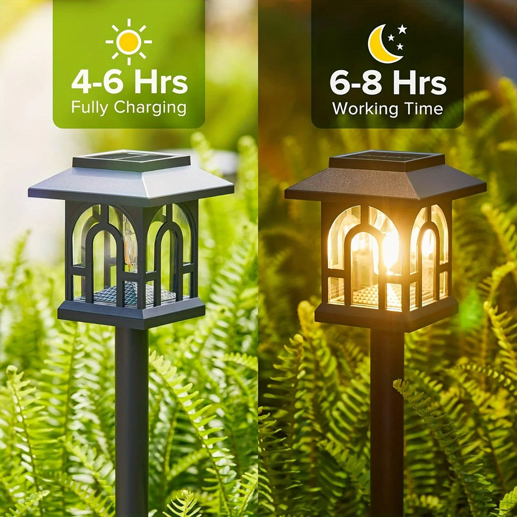 6/10 Pack Solar Pathway Lights Outdoor