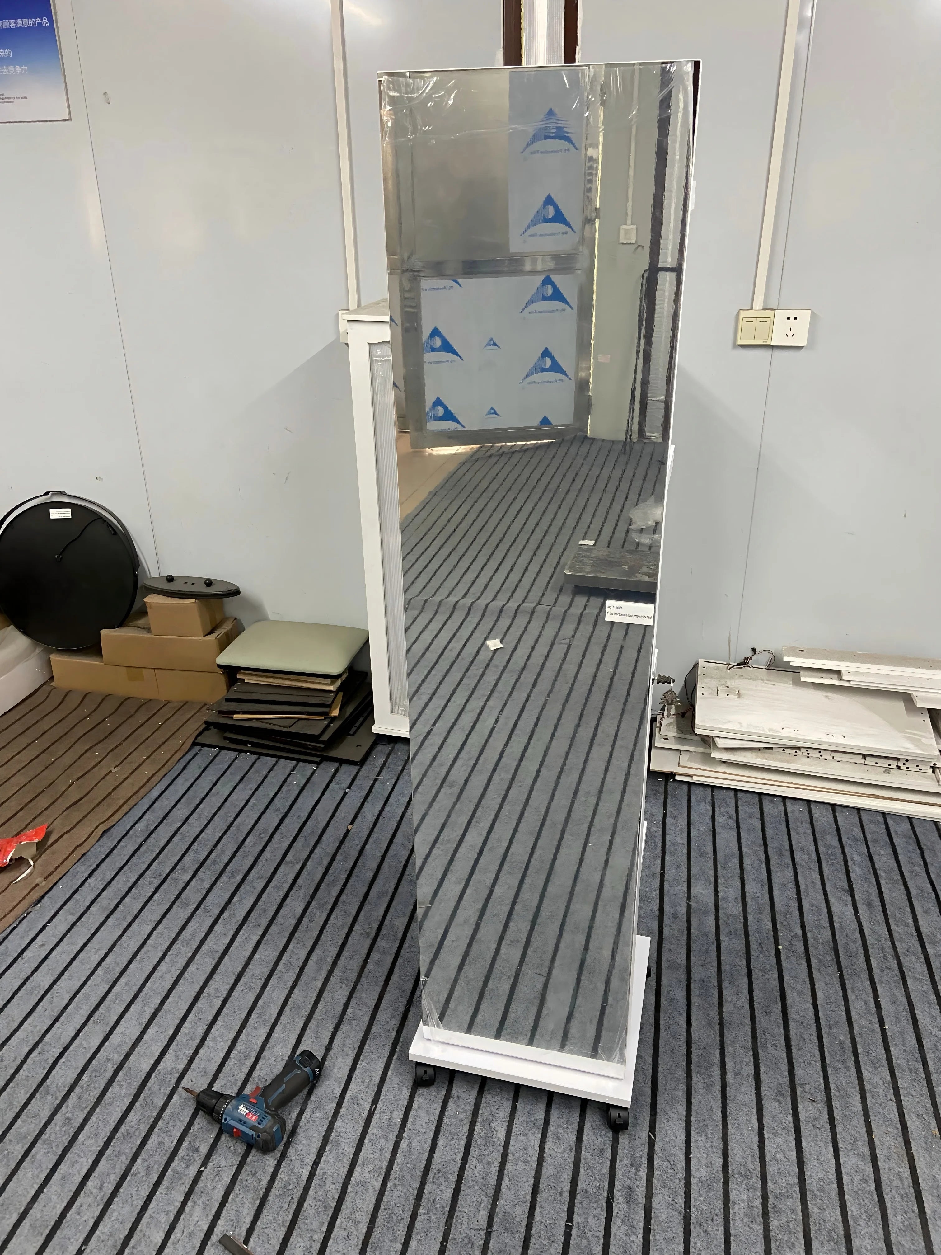 360° Rotating LED Jewelry Armoire