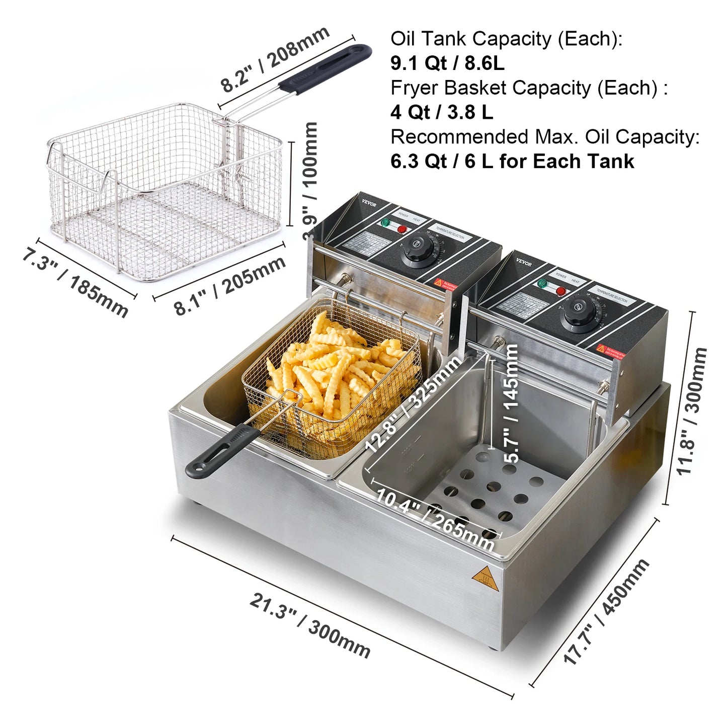 12L Electric Deep Fryer