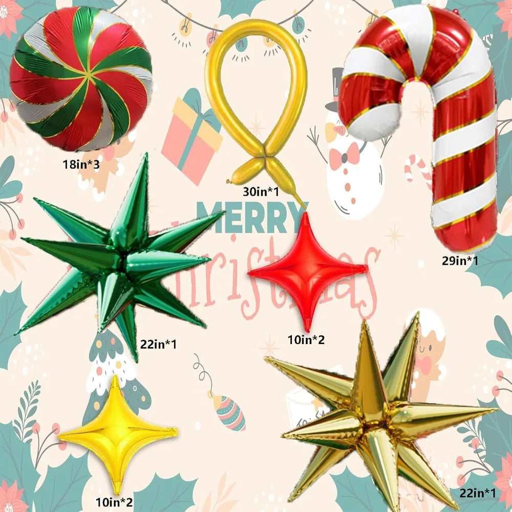 182 PCS Gingerbread Holiday Balloon Arch Kit