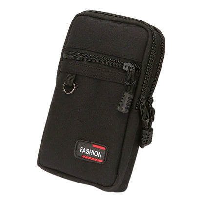 7 Inch Phone Pouch Belt Waist Bag Portable Men Coin Phone Organizer Bag Nylon Wear-resistant for Outdoor Camping Hunting