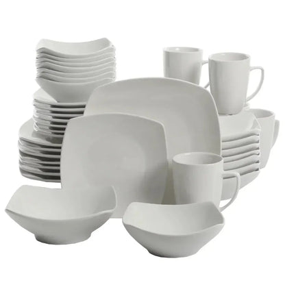 Square Expanded 40-Piece Dinnerware Set