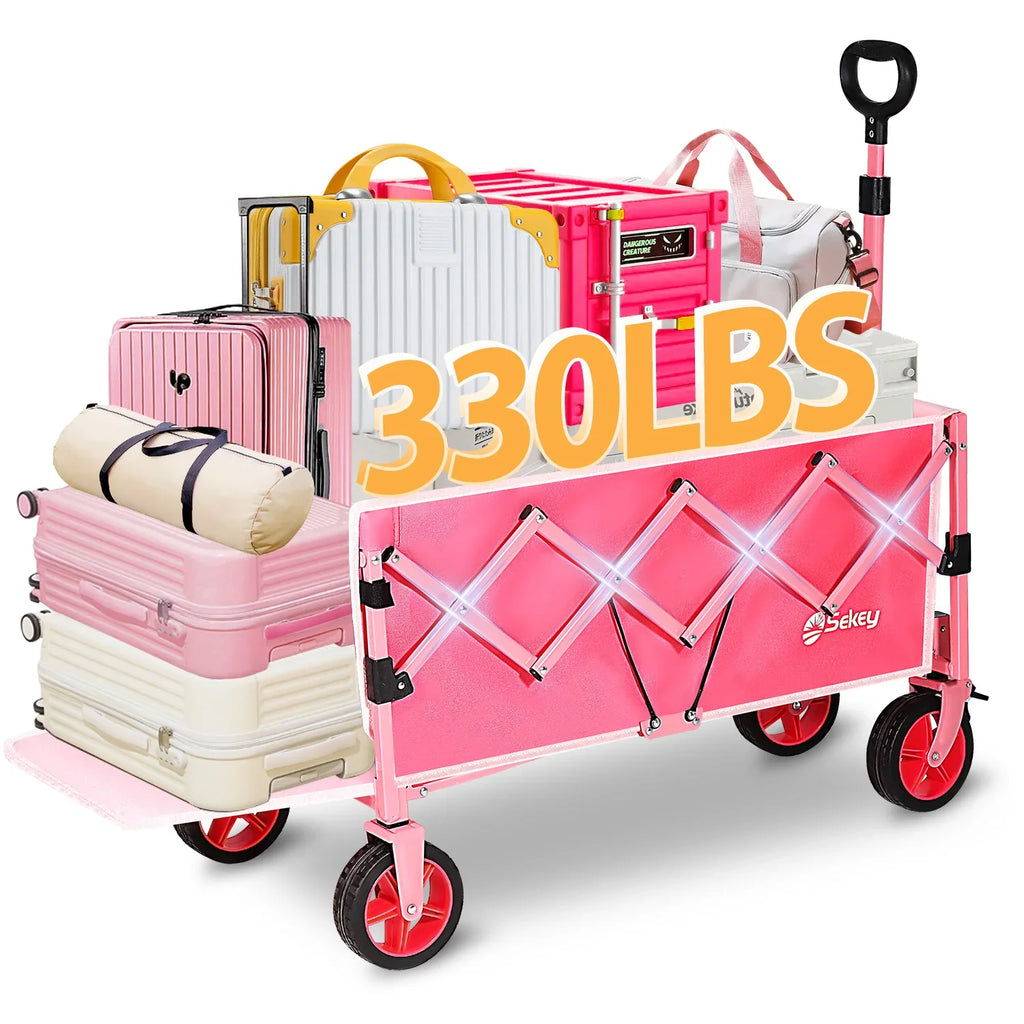 52" Extender Folding Collapsible Wagon Carts