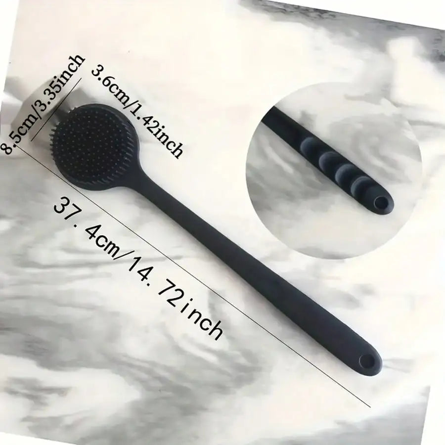 Silicone Bathing Brush with Long Handle