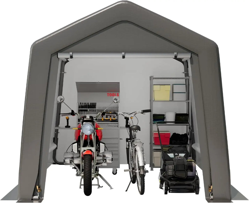 Grey Outdoor Storage Shed