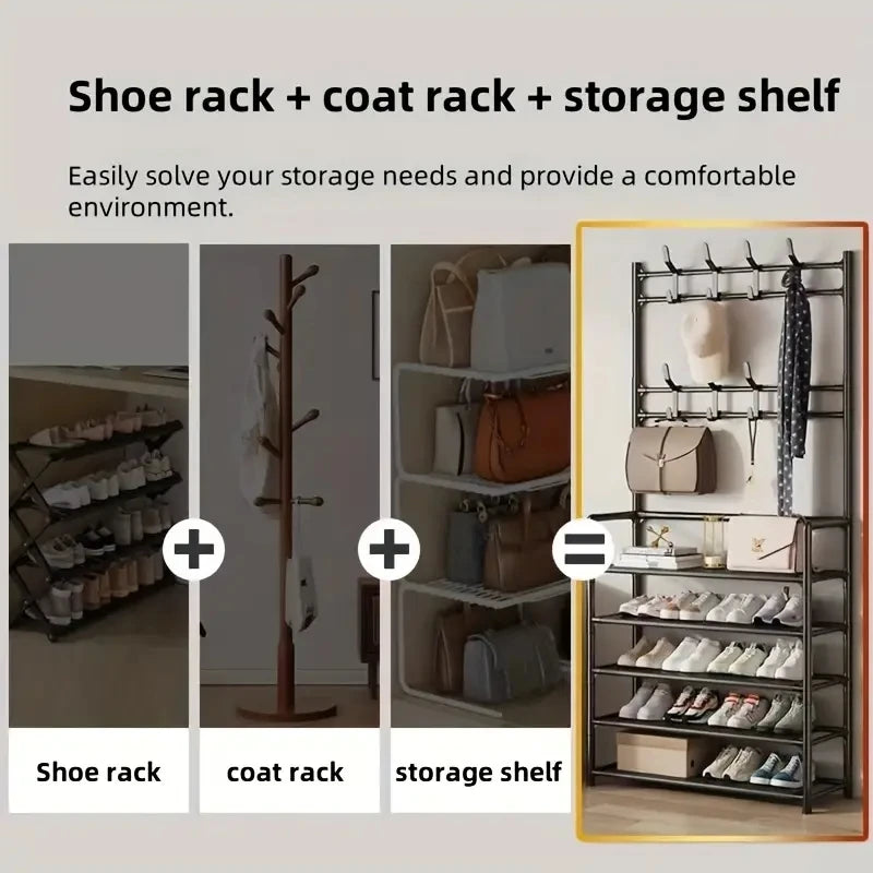 Entryway Coat Rack, Shoe Rack