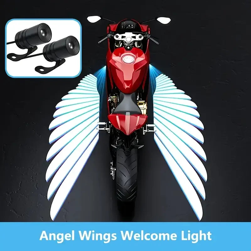 2pcs Motorcycle LED Angel Wings Cool Projection Light