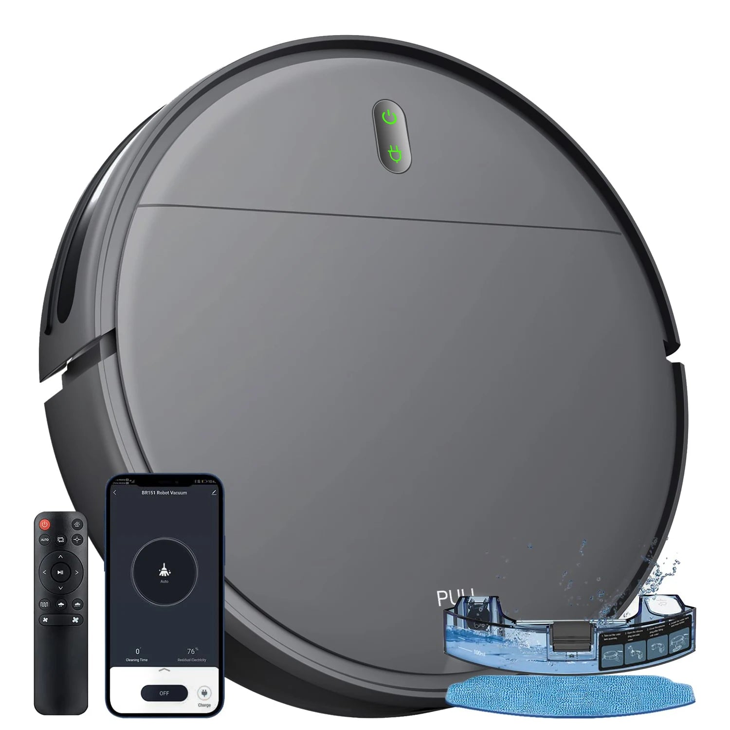 Wet Mopping Robot Vacuum Cleaner Electric Sweeper