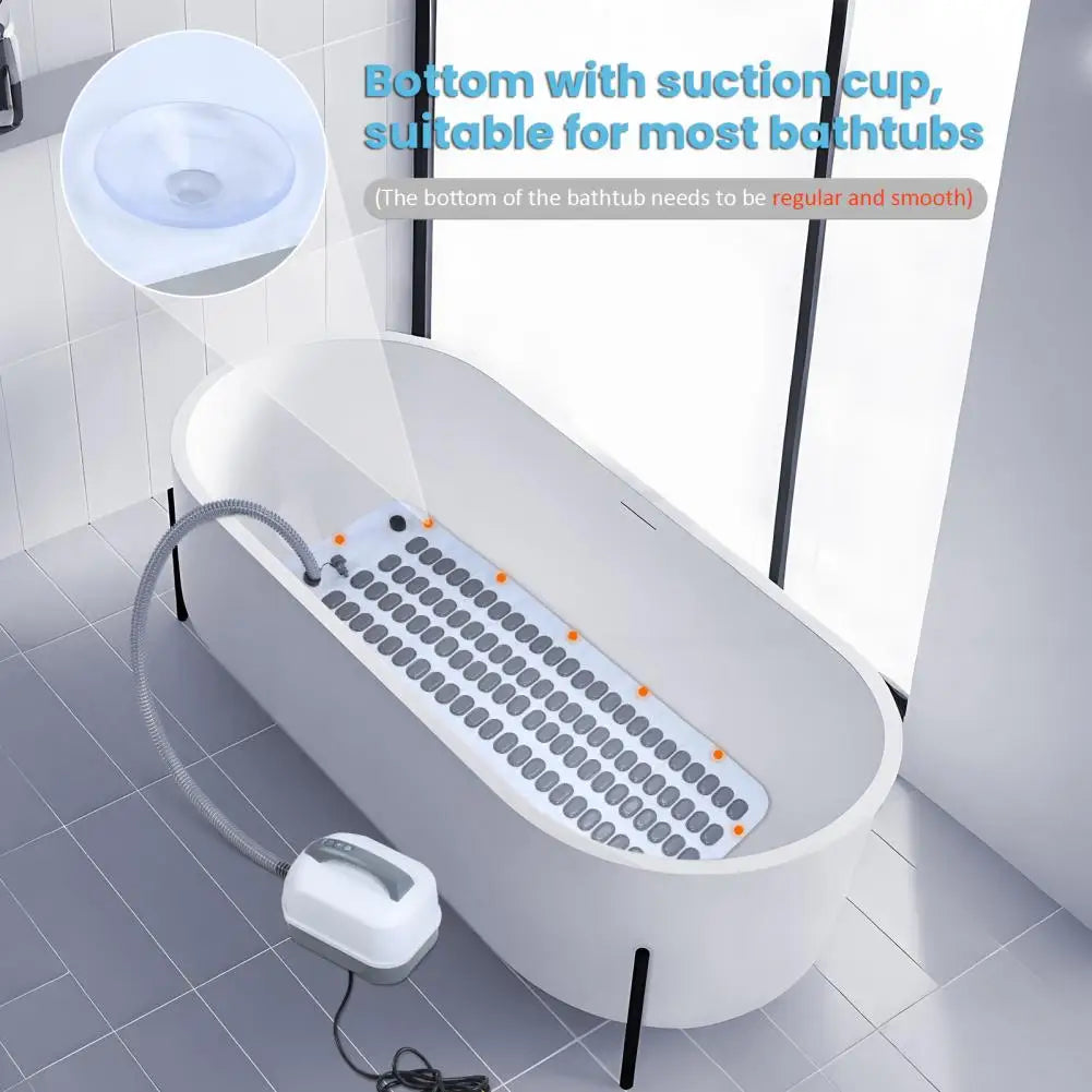 Bubble Bath Mat With Pillow