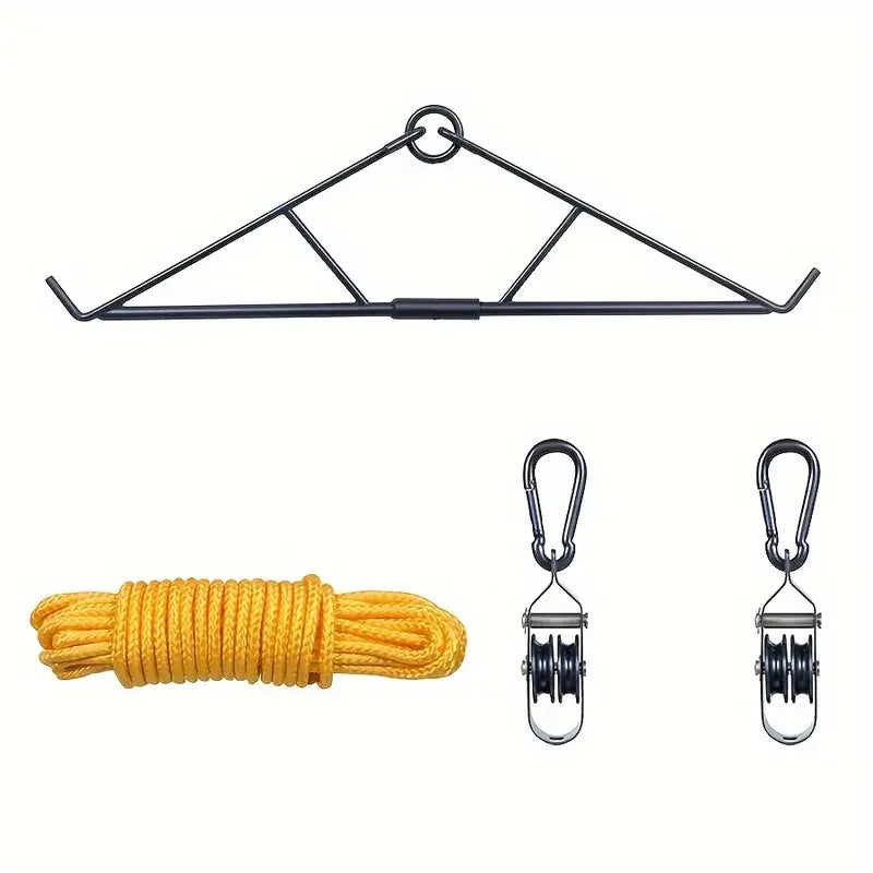 Max To 700 LBS Elk Hoist Pulley Lift System W/Gambrel Deer Hunting Game Hoist
